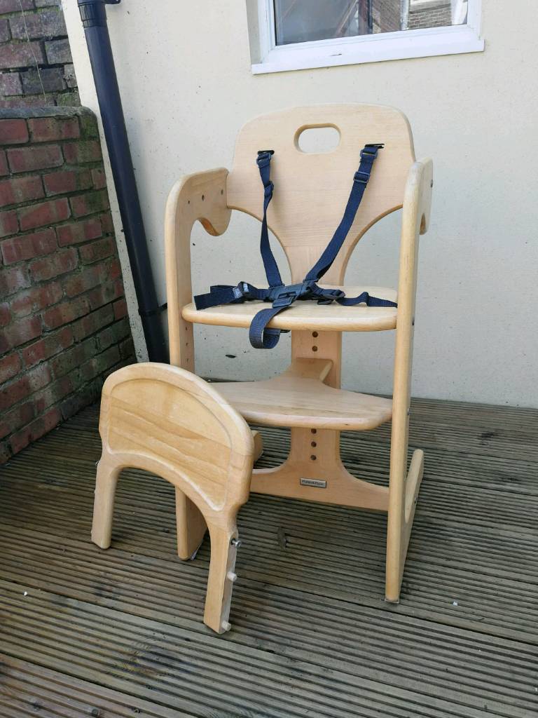 mamas and papas wooden high chair